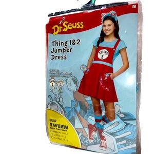 Dr. Seuss Thing 1 & 2 Jumper Dress Costume for Kids’ size M 10-12